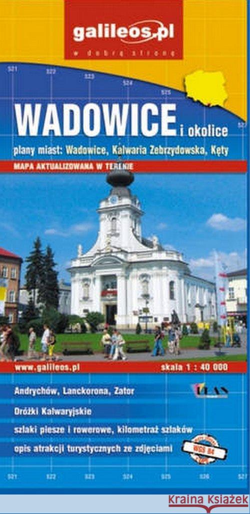 Plan mista - Wadowice i okolice 1:40 000  9788361829065 Plan - książka