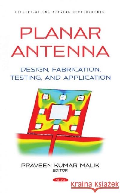 Planar Antenna  9781536198980 Nova Science Publishers Inc - książka