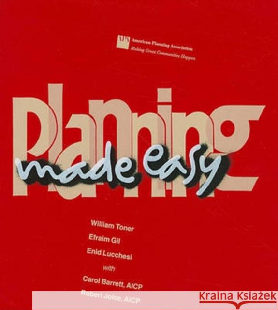 Planning Made Easy Efraim Gil Enid Luchessi William Toner 9780918286895 APA Planners Press - książka