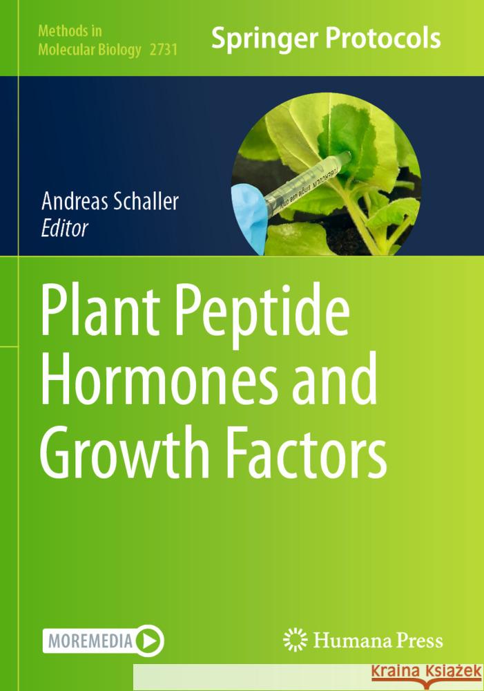 Plant Peptide Hormones and Growth Factors  9781071635131 Humana - książka