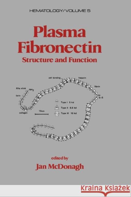 Plasma Fibronectin: Structure and Functions McDonagh, Jan 9780824773847 CRC - książka