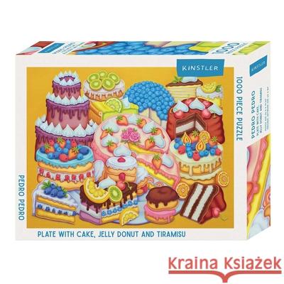 Plate with Cake, Jelly Donut and Tiramisu: 1000 Piece Puzzle Pedro Pedro 9781959407232 Kinstler - książka