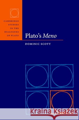 Plato's Meno Plato                                    Dominic Scott Mary Margaret McCabe 9780521640336 Cambridge University Press - książka