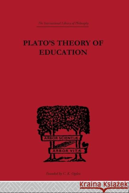 Plato's Theory of Education R. C. Lodge Solomon Frank 9780415225229 Routledge - książka