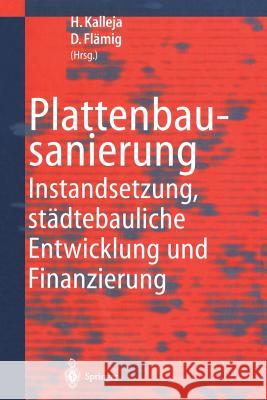 Plattenbausanierung: Instandsetzung, Städtebauliche Entwicklung Und Finanzierung Kalleja, Hartmut 9783642641992 Springer - książka