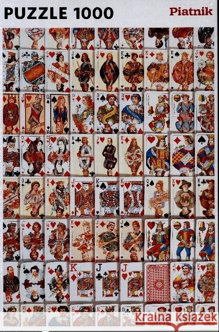 Playing Cards, 1000 Piece Puzzle Piatnik 9001890543746 Piatnik - książka