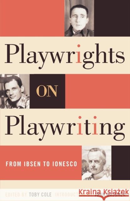 Playwrights on Playwriting: From Ibsen to Ionesco Toby Cole John Gassner 9780815411413 Cooper Square Publishers - książka