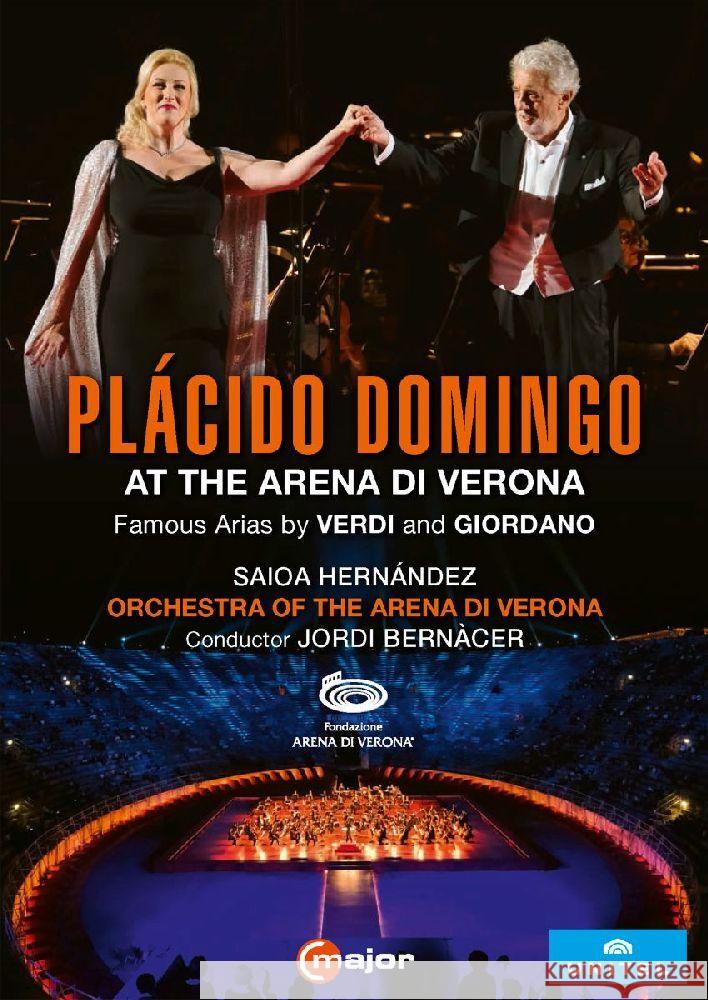 Plácido Domingo at the Arena di Verona, 1 DVD Verdi, Giuseppe, Giordano, Umberto 0814337015800 C Major - książka