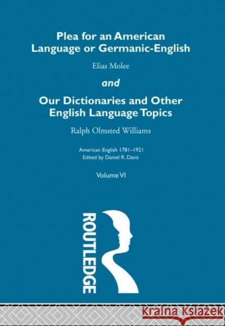 Plea For An American Language Elias Molee 9780415279703 Routledge - książka