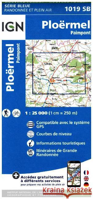 Ploermel / Paimpont: 2016  9782758535249 Institut Geographique National - książka