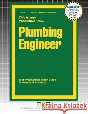 Plumbing Engineer Passbooks 9781799327134 National Learning Corp - książka