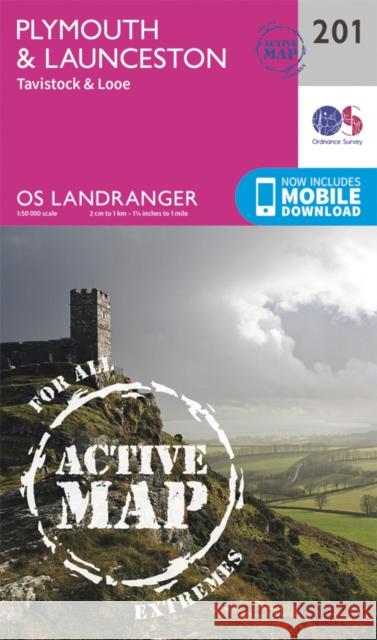 Plymouth & Launceston, Tavistock & Looe Ordnance Survey 9780319475249 Ordnance Survey - książka