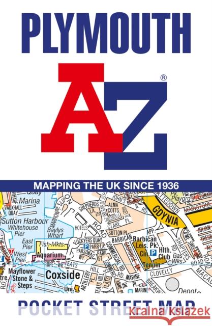 Plymouth A-Z Pocket Street Map: Accurate Street Map for Easy Navigation A-Z Maps 9780008725488 HarperCollins Publishers - książka