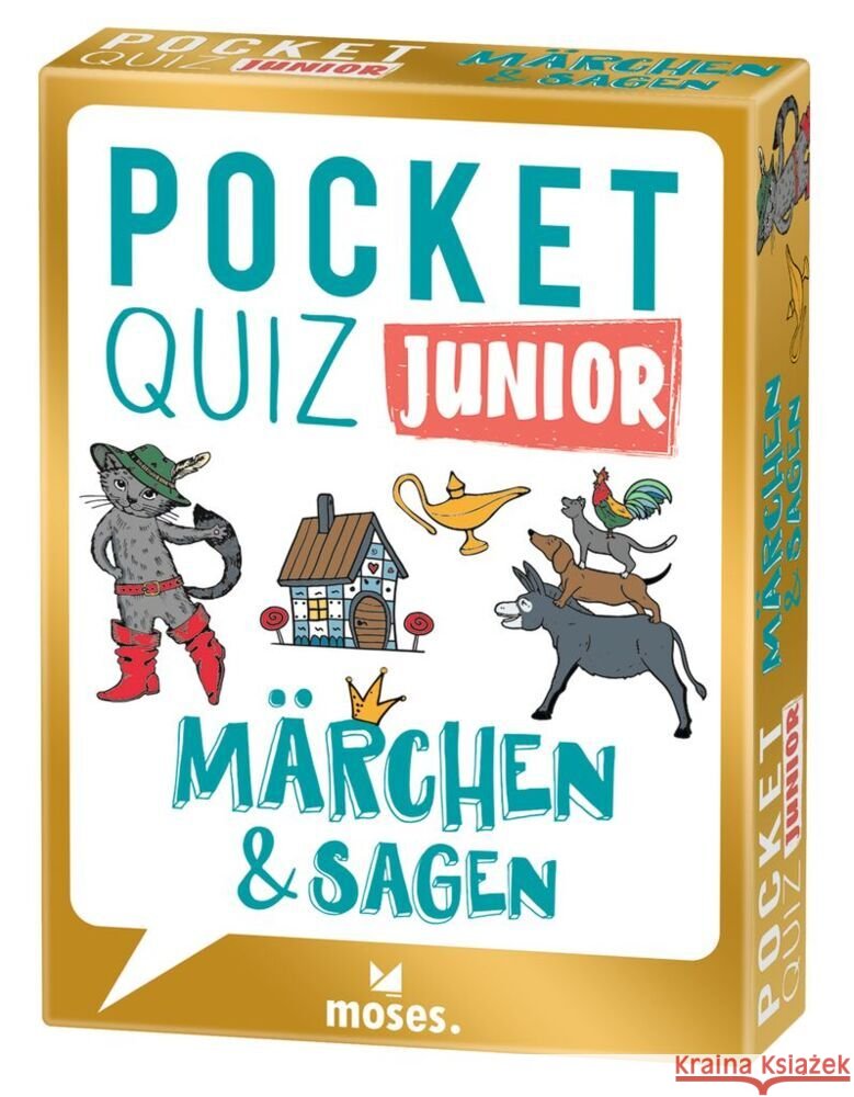 Pocket Quiz junior Märchen & Sagen Dietz, Anton 9783964552334 moses. Verlag - książka