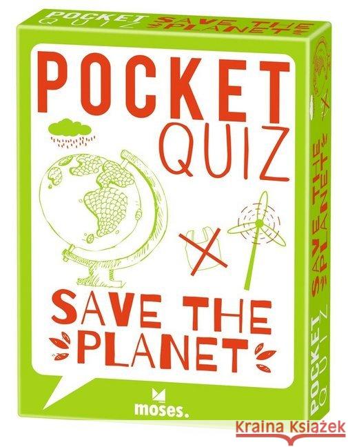 Pocket Quiz Save the planet (Kartenspiel) Vogel, Elke 9783964550996 moses. Verlag - książka