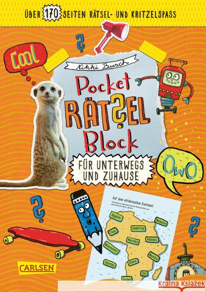 Pocket-Rätsel-Block: Unterwegs und Zuhause Busch, Nikki 9783551160294 Carlsen - książka