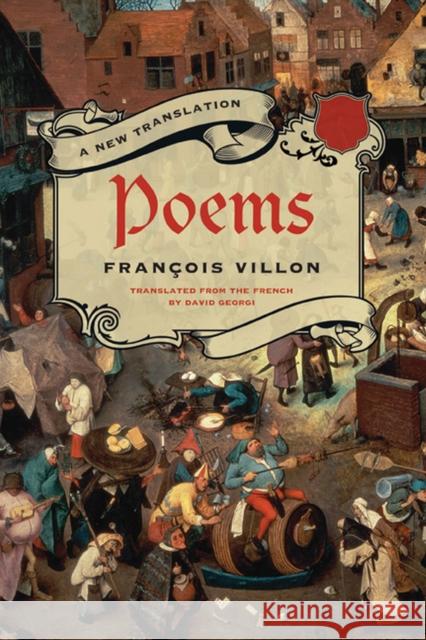 Poems Francois Villon David Georgi 9780810128781 Northwestern University Press - książka