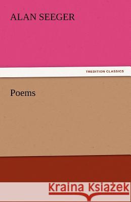 Poems Alan Seeger   9783842438279 tredition GmbH - książka