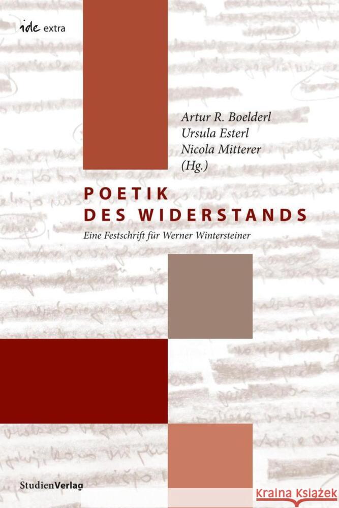 Poetik des Widerstands : Eine Festschrift für Werner Wintersteiner  9783706560429 StudienVerlag - książka