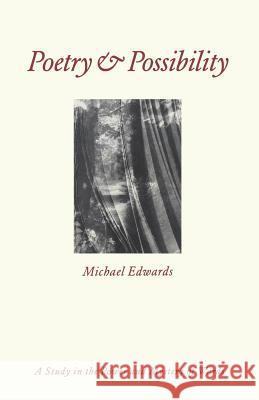 Poetry and Possibility Michael Edwards 9781349094455 Palgrave Macmillan - książka