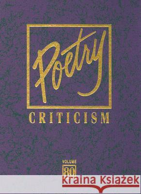 Poetry Criticism Lee, Michelle 9780787698775 Thomson Gale - książka