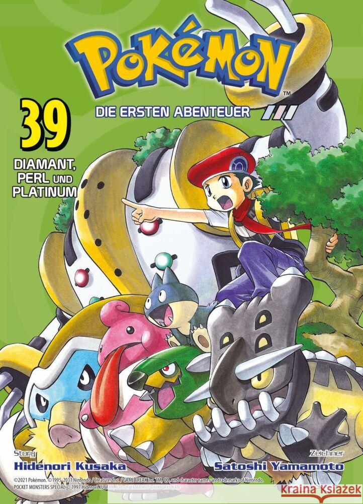 Pokémon - Die ersten Abenteuer - Diamant, Perl und Platinum. Bd.39 Kusaka, Hidenori, Yamamoto, Satoshi 9783741623318 Panini Manga und Comic - książka