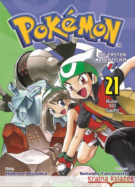 Pokémon - Die ersten Abenteuer. Bd.21 : Rubin und Saphir Kusaka, Hidenori; Yamamoto, Satoshi 9783741612121 Panini Manga und Comic - książka