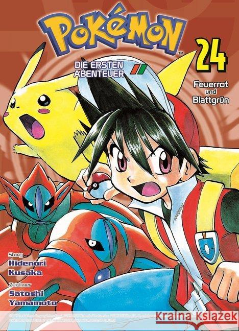 Pokémon - Die ersten Abenteuer. Bd.24 : Feuerrot und Blattgrün Kusaka, Hidenori; Yamamoto, Satoshi 9783741613845 Panini Manga und Comic - książka