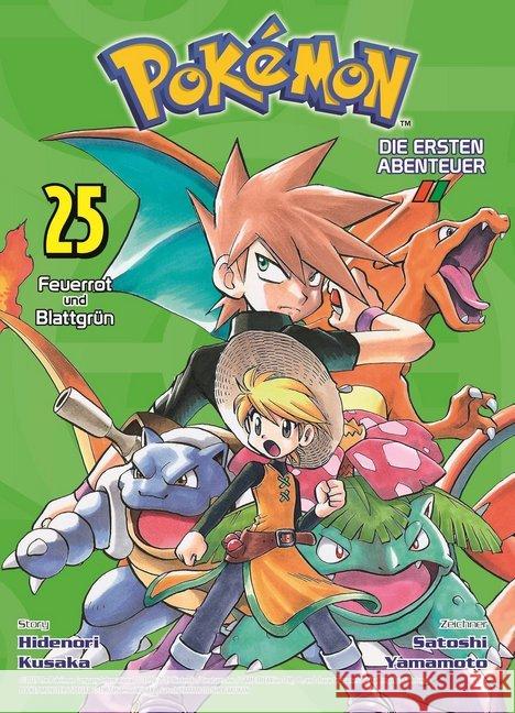 Pokémon - Die ersten Abenteuer. Bd.25 : Feuerrot und Blattgrün Kusaka, Hidenori; Yamamoto, Satoshi 9783741613852 Panini Manga und Comic - książka