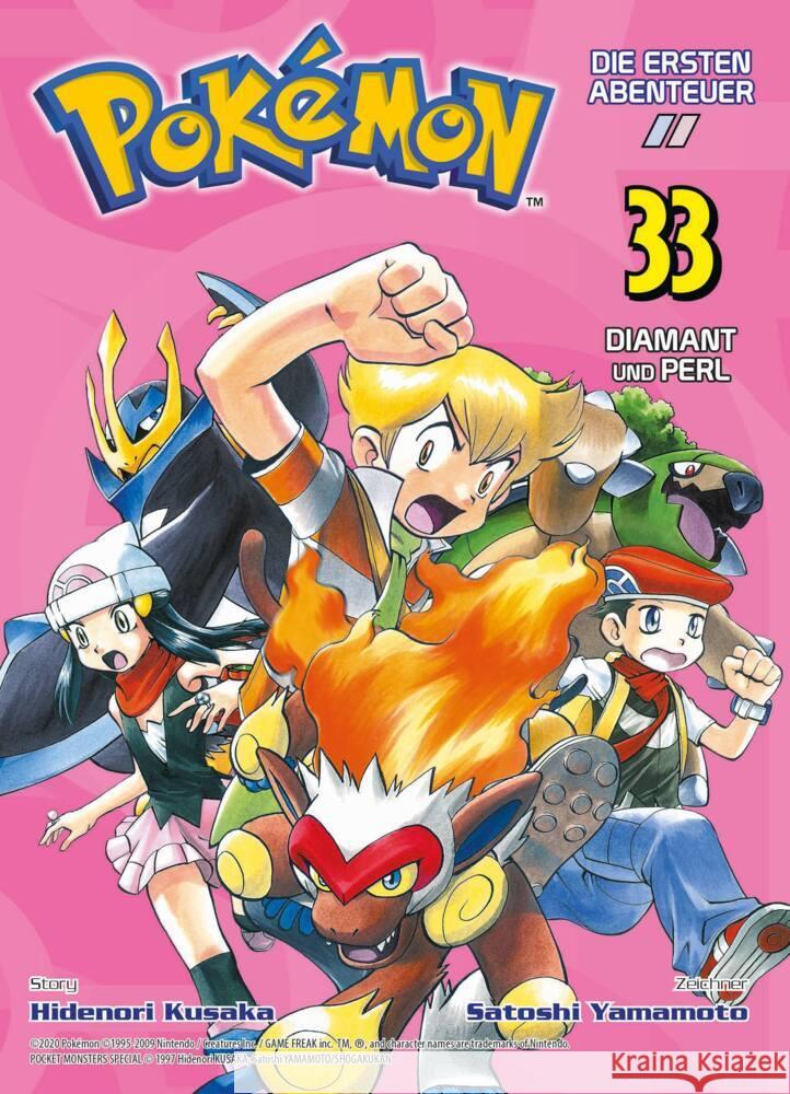 Pokémon - Die ersten Abenteuer. Bd.33 : Diamant und Perl Kusaka, Hidenori; Yamamoto, Satoshi 9783741618321 Panini Manga und Comic - książka