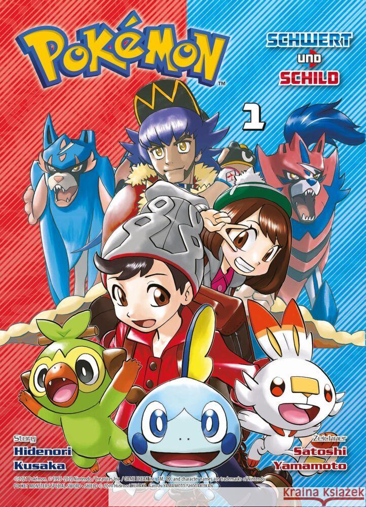 Pokémon - Schwert und Schild. Bd.1 Kusaka, Hidenori, Yamamoto, Satoshi 9783741621406 Panini Manga und Comic - książka