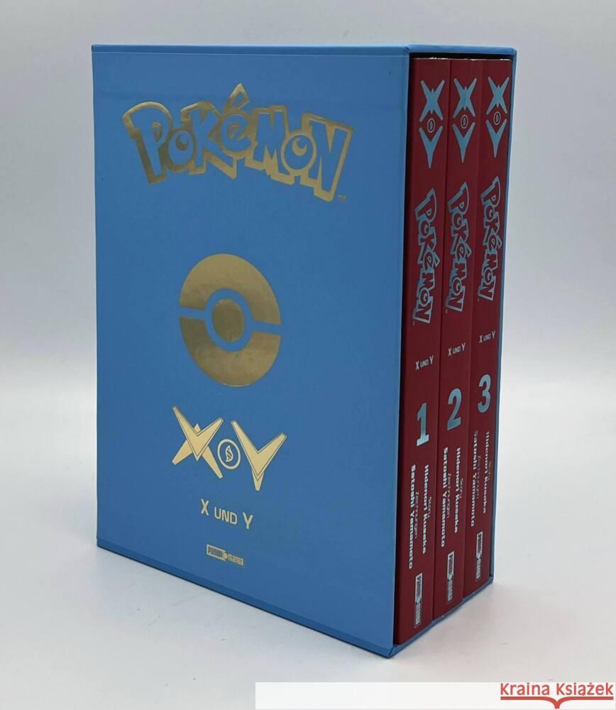 Pokémon - X und Y (Schuber) Kusaka, Hidenori, Yamamoto, Satoshi 9783741631023 Panini Manga und Comic - książka