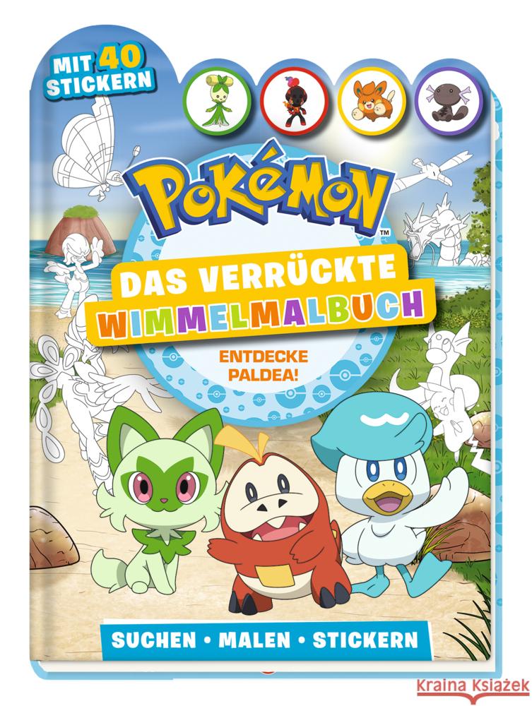Pokémon: Das verrückte Wimmelmalbuch - Entdecke Paldea! Pokémon 9783833245909 Panini Books - książka