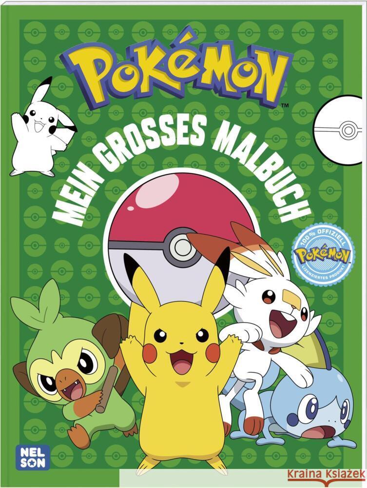 Pokémon: Mein großes Malbuch  9783845121727 Nelson - książka