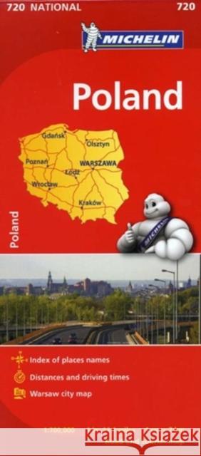Poland - Michelin National Map 720 Michelin 9782067171541 Michelin Editions des Voyages - książka