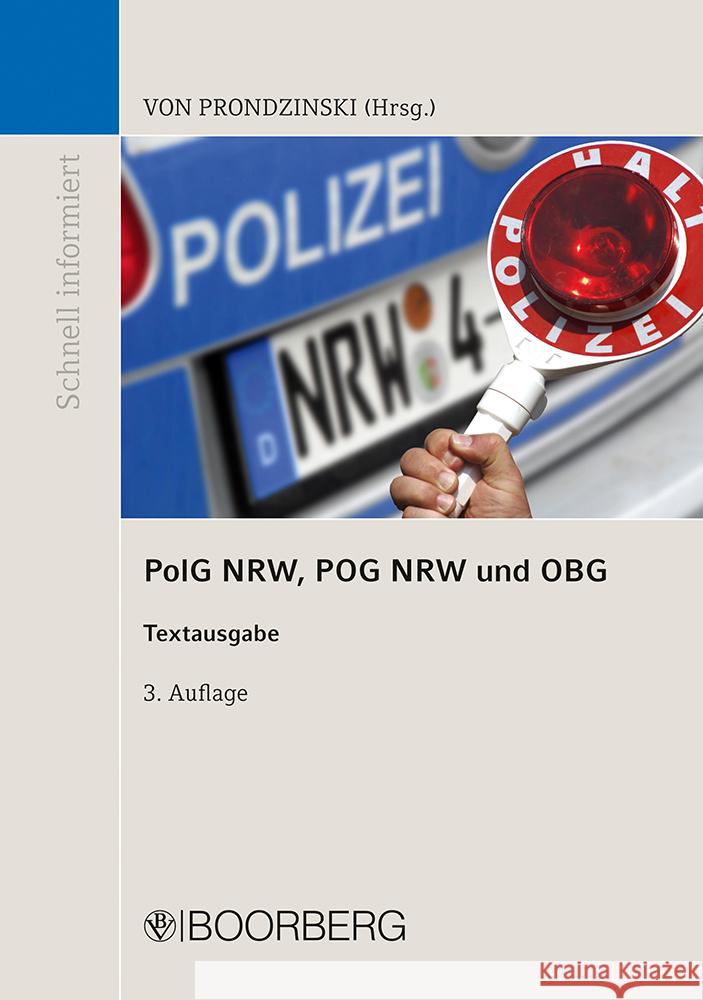 PolG NRW, POG NRW und OBG  9783415074507 Boorberg - książka