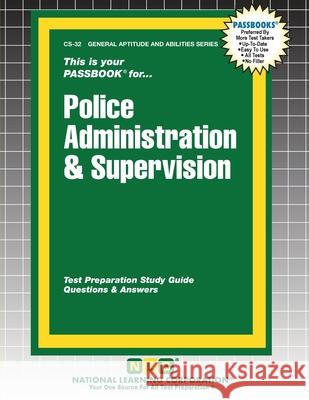 Police Administration & Supervision Passbooks 9781799367321 National Learning Corp - książka