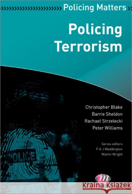 Policing Terrorism P A J Waddington 9780857255181  - książka