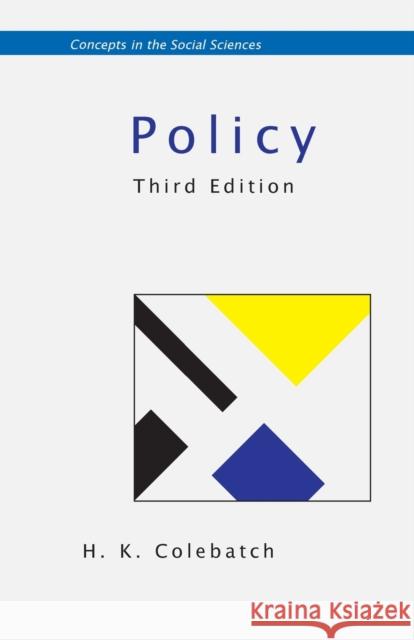 Policy H K Colebatch 9780335235407  - książka