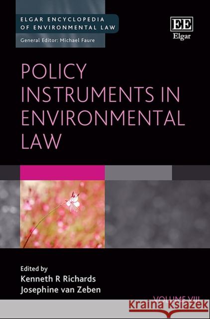 Policy Instruments in Environmental Law Kenneth R. Richards Josephine Van Zeben  9781785365676 Edward Elgar Publishing Ltd - książka