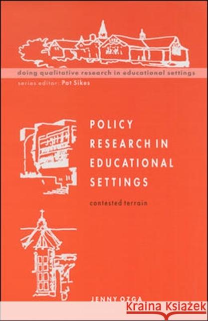 Policy Research in Educational Settings Jenny Ozga 9780335202959  - książka