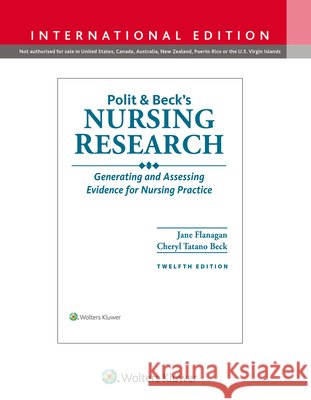 Polit & Beck's Nursing Research: Generating and Assessing Evidence for Nursing Practice CHERYL TATANO 9781975223816 Wolters Kluwer Health - książka