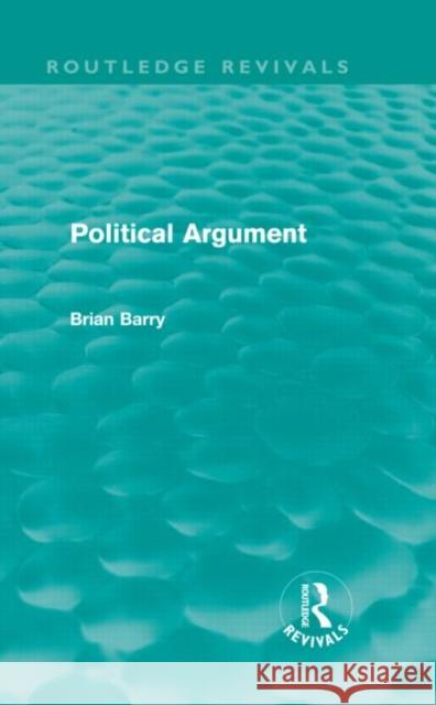 Political Argument Brian Barry 9780415595209 Routledge - książka