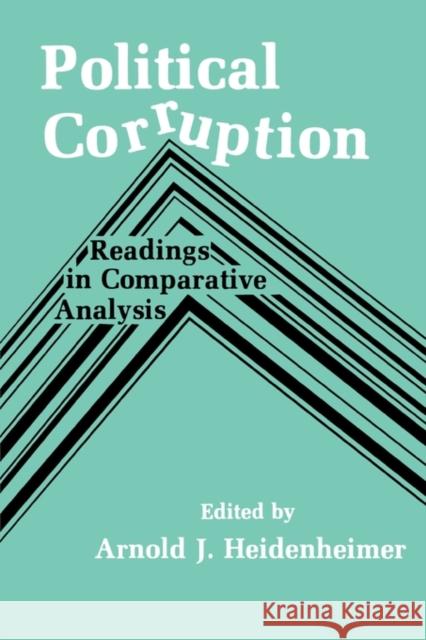 Political Corruption: Readings in Comparative Analysis Johnston, Michael 9780878556366 Transaction Publishers - książka