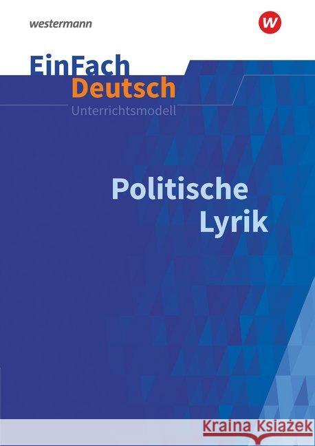 Politische Lyrik : Gymnasiale Oberstufe  9783140225519 Schöningh im Westermann - książka