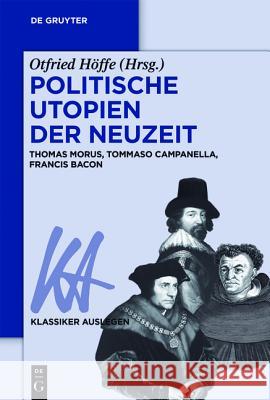 Politische Utopien der Neuzeit Otfried Höffe 9783110458688 de Gruyter - książka