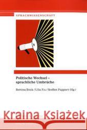 Politische Wechsel - Sprachliche Umbrüche  9783865963635 Frank & Timme - książka