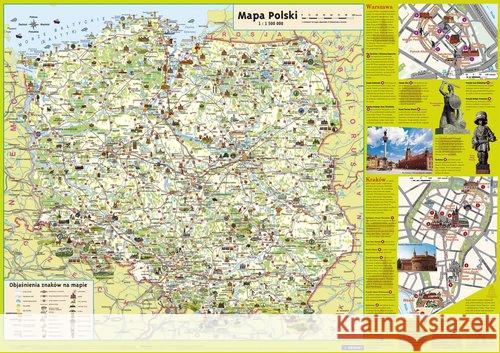 Polska dla dzieci Mapa podręczna  9788374279482 Demart - książka