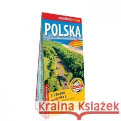 Polska laminowana mapa samochodowa 1:750 000 praca zbiorowa 9788383555966 ExpressMap - książka
