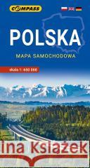Polska mapa samochodowa 1:650 000  9788381848107 Compass - książka